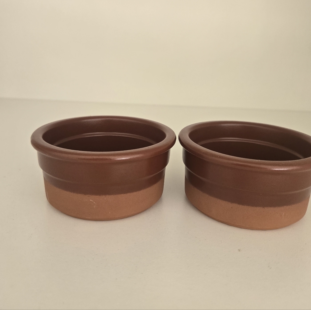 Waechtersbach Terracotta Ramekin Set of 2 Oven Safe Ceramic Bowls - Picture 2 of 6